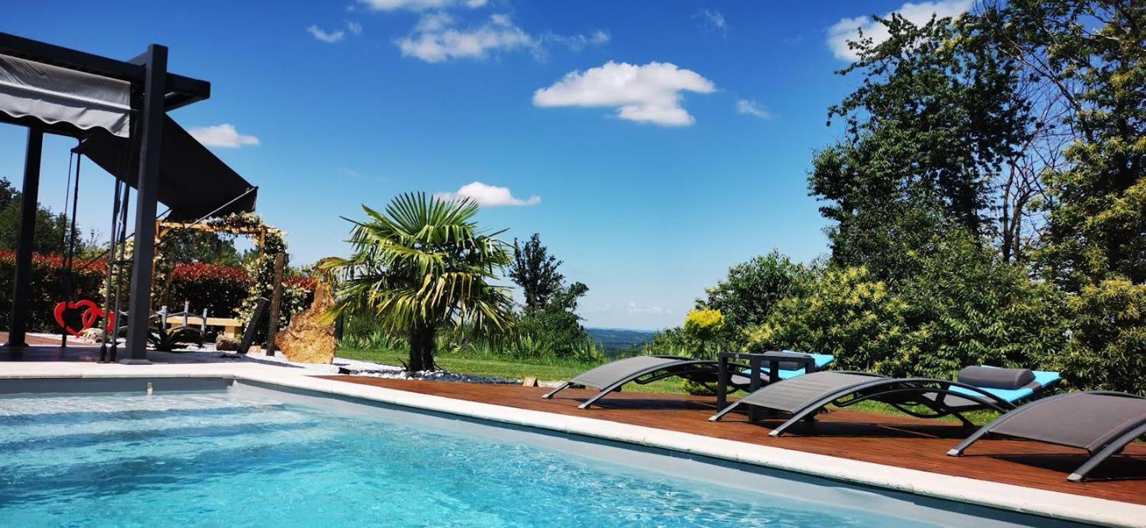 "Notre Bastide" Maison Et Table D'Hotes Traditionnelle Et Vegetarienne, Piscine, Jacuzzi, Clim, , A 5 Mn De Sarlat Marcillac-Saint-Quentin מראה חיצוני תמונה